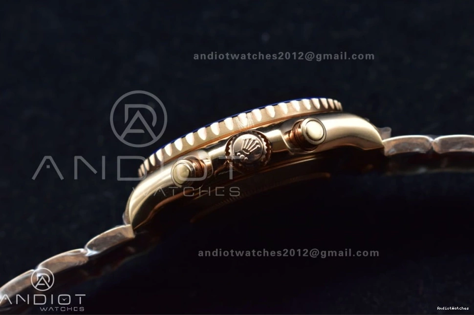 Best YachtMaster Blue A on TopPick Bracelet Ceramic II RG 1:1 RG 116685 Edition GMF 1223 0110